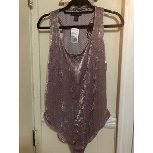 Velvet Forever 21 Plus Lavender Leotard